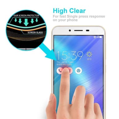 Asus ZenFone 3 MAX (5.5 tum) Skyddsglas Skyddsfilm