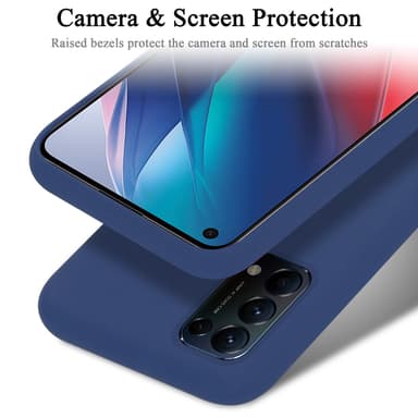 Oppo FIND X3 LITE Skal Fodral Case (Blå)