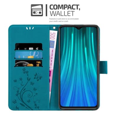 Xiaomi RedMi NOTE 8 PRO Plånboksfodral Skal (Blå)