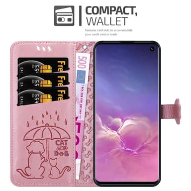 Samsung Galaxy S10 4G Plånboksfodral Skal (Rosa)