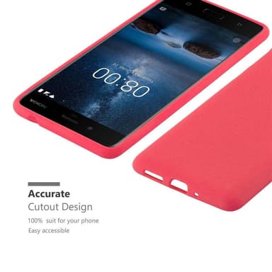 Skal Nokia 8 2017 Fodral Case (Röd)