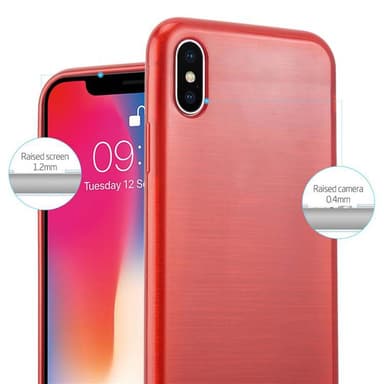 iPhone X / XS Skal Fodral Case (Röd)