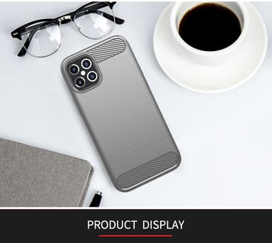 iPhone 12 / 12 PRO Skal Fodral Case (Grå)