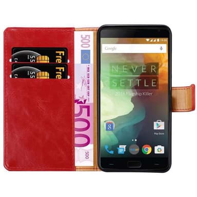 OnePlus 2 Plånboksfodral Skal (Röd)