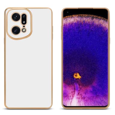 Oppo FIND X5 PRO Skal Fodral Case (Vit)