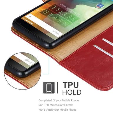 OnePlus 2 Plånboksfodral Skal (Röd)