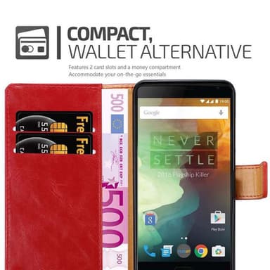 OnePlus 2 Plånboksfodral Skal (Röd)