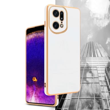 Oppo FIND X5 PRO Skal Fodral Case (Vit)