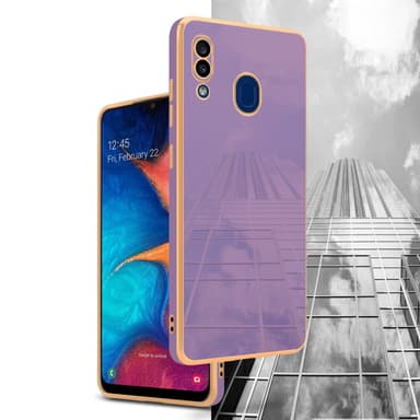 Samsung Galaxy A20 / A30 / M10s Skal Fodral Case (Lila)