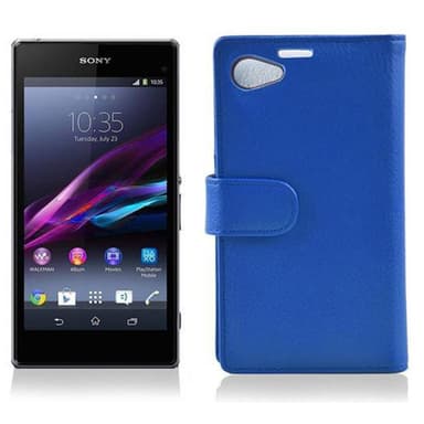 Skal Sony Xperia Z1 COMPACT Plånboksfodral (Blå)