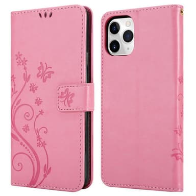 iPhone 11 PRO Plånboksfodral Skal (Rosa)