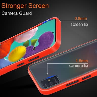 Samsung Galaxy A51 5G Skal Fodral Case (Transparent)