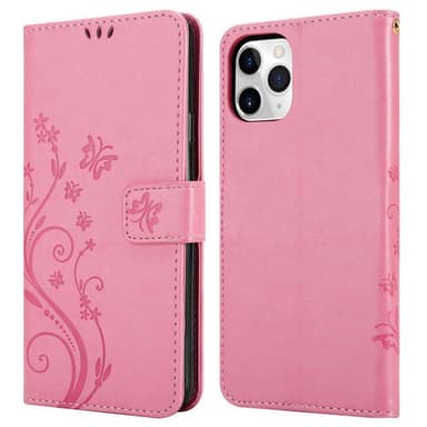 iPhone 11 PRO Plånboksfodral Skal (Rosa)