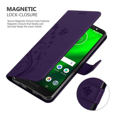 Motorola MOTO G6 PLUS Plånboksfodral Skal (Lila)