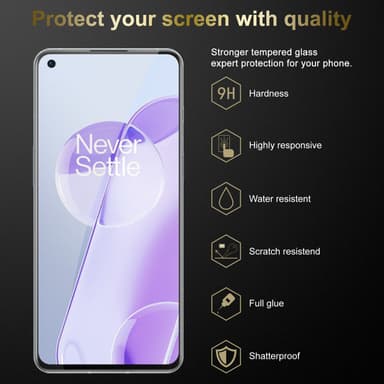 OnePlus 9RT 5G 3x Skyddsglas Skyddsfilm Skärmskydd