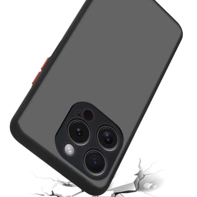 iPhone 15 PRO MAX Skal Fodral Case (Svart)