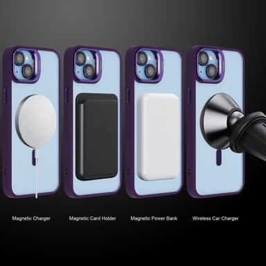 iPhone 15 PLUS Skal Fodral kompatibel MagSafe