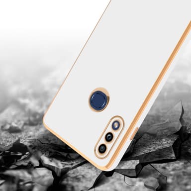 Samsung Galaxy A10s / M01s Skal Fodral Case (Vit)