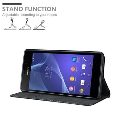 Sony Xperia M2 / M2 AQUA Skal Fodral Case (Svart)