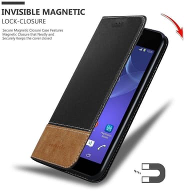 Sony Xperia M2 / M2 AQUA Skal Fodral Case (Svart)