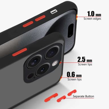 iPhone 15 PRO MAX Skal Fodral Case (Svart)