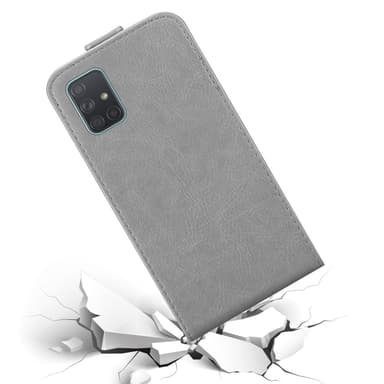 Samsung Galaxy A71 4G Flipfodral Skal (Grå)