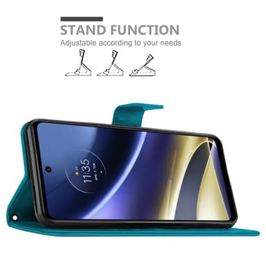 Motorola MOTO G51 5G Plånboksfodral Skal (Blå)