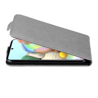 Samsung Galaxy A71 4G Flipfodral Skal (Grå)