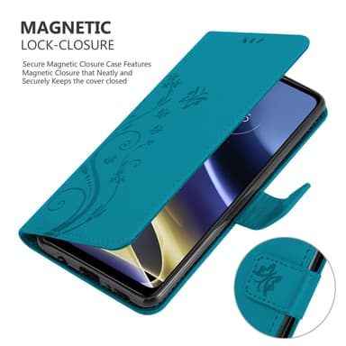 Motorola MOTO G51 5G Plånboksfodral Skal (Blå)