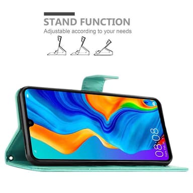 Huawei P30 LITE Plånboksfodral Skal (Turkos)