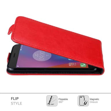 Lenovo K6 / K6 POWER Flipfodral Skal (Röd)