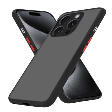 iPhone 15 PRO MAX Skal Fodral Case (Svart)