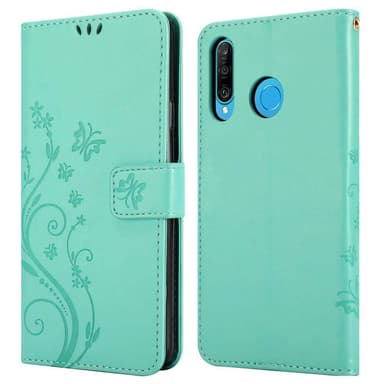 Huawei P30 LITE Plånboksfodral Skal (Turkos)