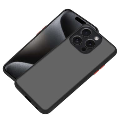 iPhone 15 PRO MAX Skal Fodral Case (Svart)