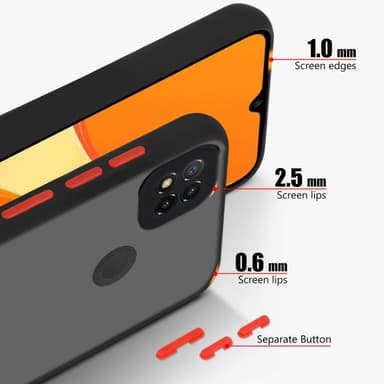 Xiaomi RedMi 9C / RedMi 10A Skal Fodral Case (Svart)
