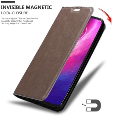 Motorola ONE HYPER Skal Fodral Case (Brun)
