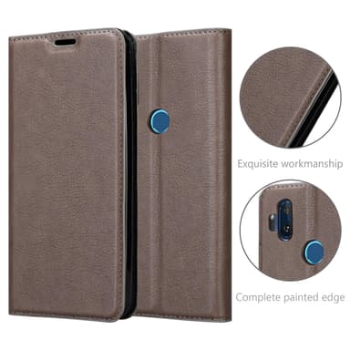 Motorola ONE HYPER Skal Fodral Case (Brun)