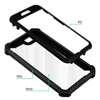 iPhone 7 / 7S / 8 / SE 2020 Skal Fodral Case (Svart)