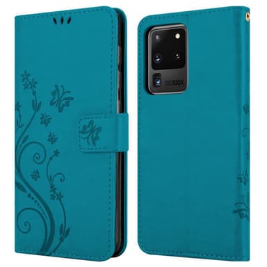 Samsung Galaxy S20 ULTRA Plånboksfodral Skal (Blå)