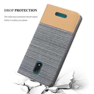WIKO JERRY 3 Plånboksfodral Skal (Grå)