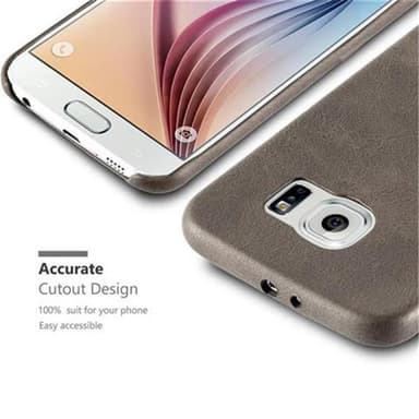 Samsung Galaxy S6 Skal Fodral Case (Brun)