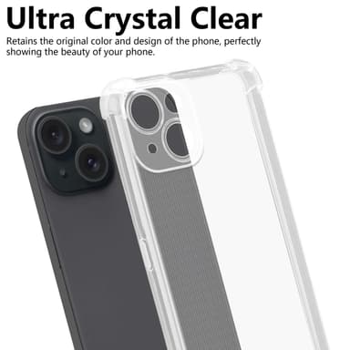 iPhone 15 Skal Fodral Case (Genomskinlig)