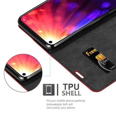Honor View 20 Skal Fodral Case (Röd)