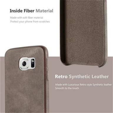 Samsung Galaxy S6 Skal Fodral Case (Brun)
