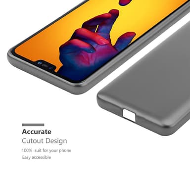 Skal Huawei P20 LITE 2018 / NOVA 3E Fodral Case (Grå)