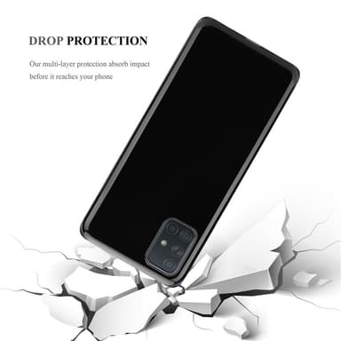 Samsung Galaxy A71 4G Skal Fodral Case (Svart)