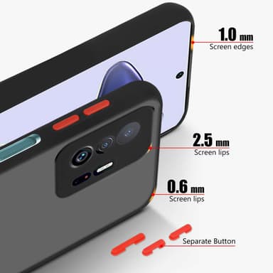 Xiaomi 11T / 11T PRO Skal Fodral Case (Svart)