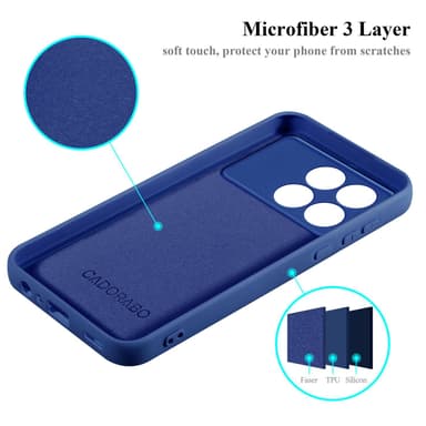 Xiaomi Poco F6 Pro Skal Fodral Case (Blå)