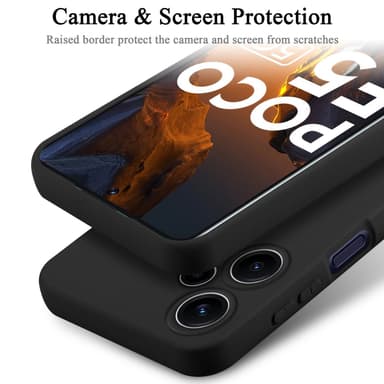 Xiaomi Poco F5 Skal Fodral Case (Svart)