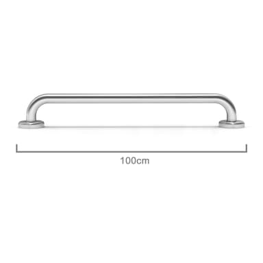 Handduksstång Handdukshängare 100 cm (borstad)